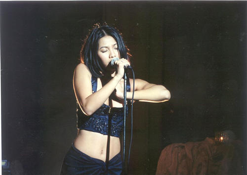 Anggun at the Philippine Concert in the Hard Rock Caf Makati of Manila on April 25th, 2001