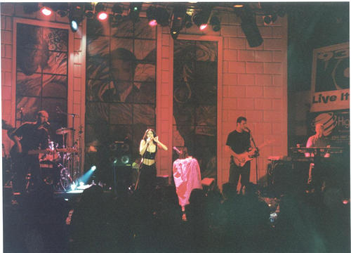 Anggun at the Philippine Concert in the Hard Rock Caf Makati of Manila on April 25th, 2001